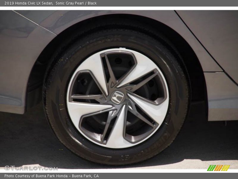 Sonic Gray Pearl / Black 2019 Honda Civic LX Sedan
