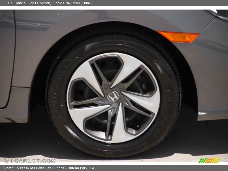 Sonic Gray Pearl / Black 2019 Honda Civic LX Sedan