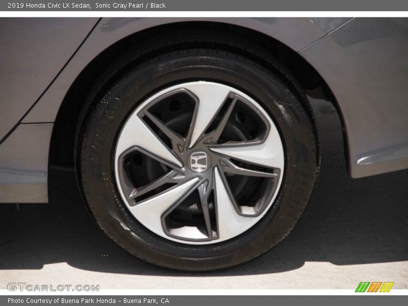 Sonic Gray Pearl / Black 2019 Honda Civic LX Sedan