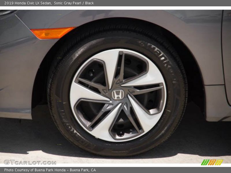 Sonic Gray Pearl / Black 2019 Honda Civic LX Sedan