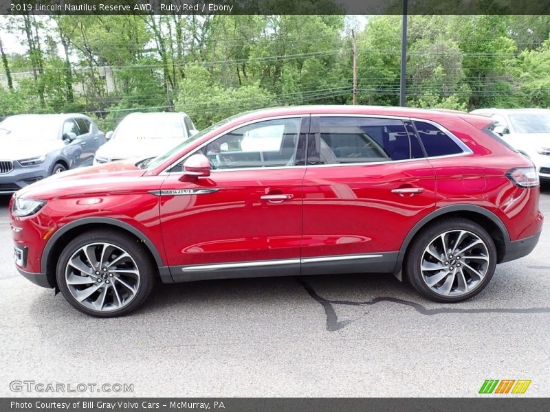 Ruby Red / Ebony 2019 Lincoln Nautilus Reserve AWD