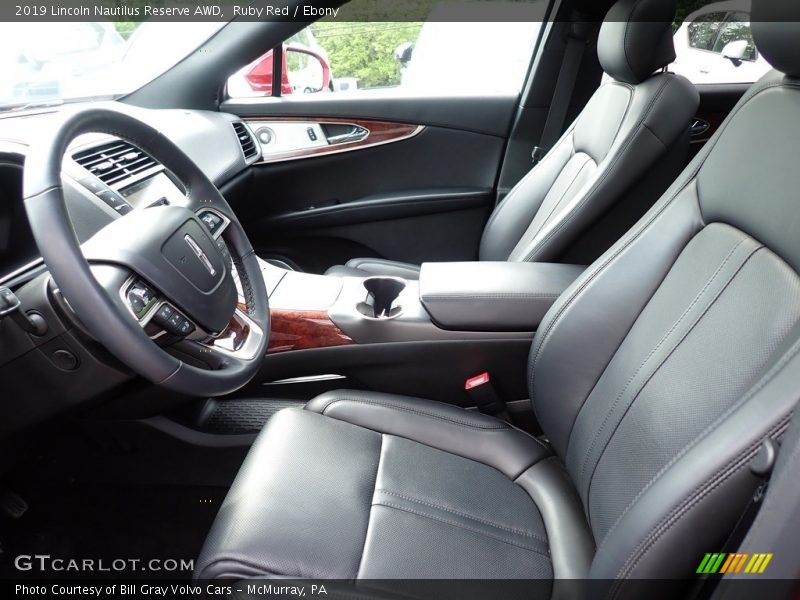 Front Seat of 2019 Nautilus Reserve AWD