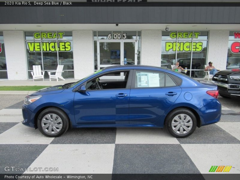 Deep Sea Blue / Black 2020 Kia Rio S