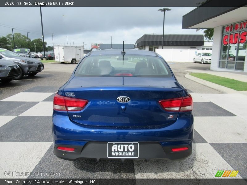 Deep Sea Blue / Black 2020 Kia Rio S