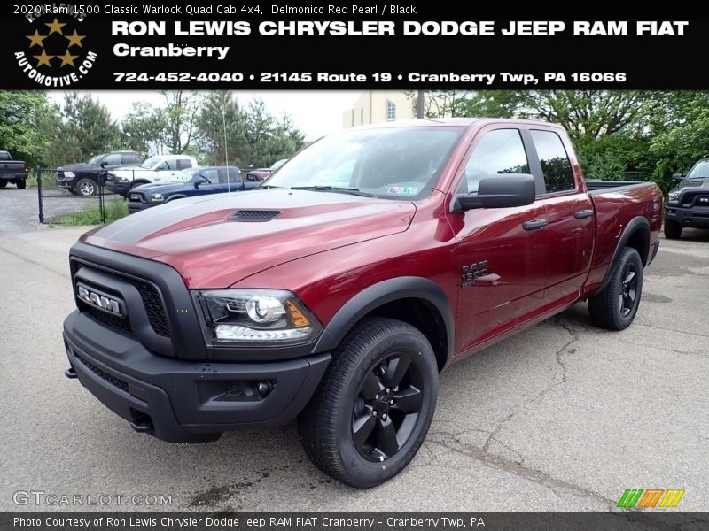 Delmonico Red Pearl / Black 2020 Ram 1500 Classic Warlock Quad Cab 4x4