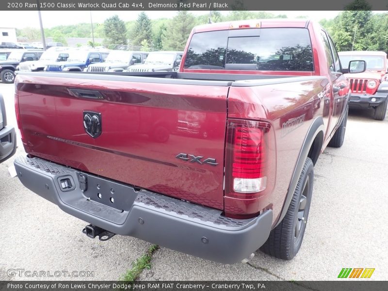Delmonico Red Pearl / Black 2020 Ram 1500 Classic Warlock Quad Cab 4x4
