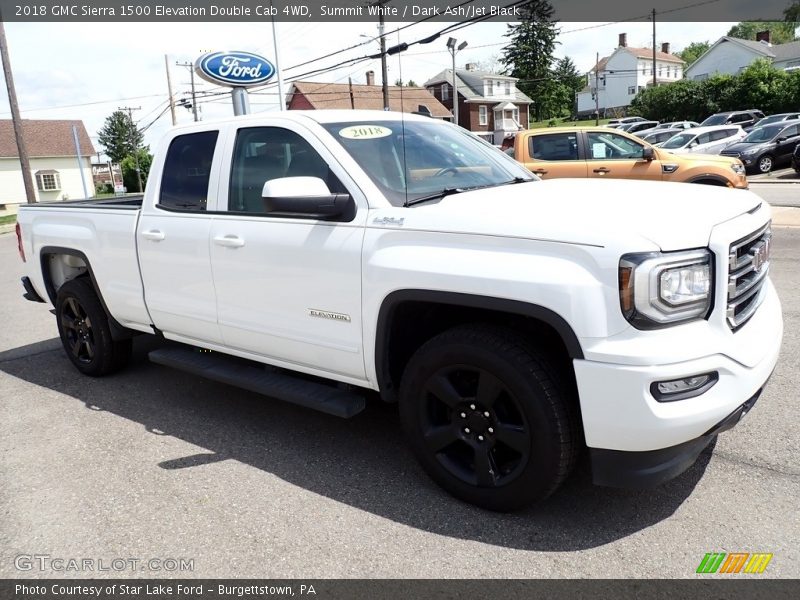 Summit White / Dark Ash/Jet Black 2018 GMC Sierra 1500 Elevation Double Cab 4WD