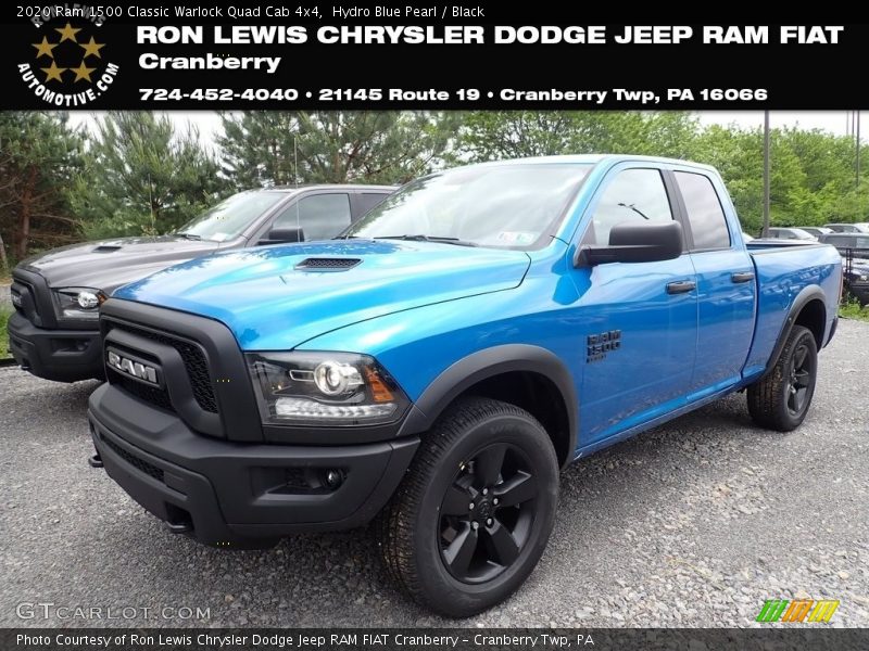 Hydro Blue Pearl / Black 2020 Ram 1500 Classic Warlock Quad Cab 4x4