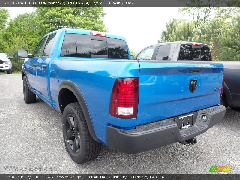 Hydro Blue Pearl / Black 2020 Ram 1500 Classic Warlock Quad Cab 4x4