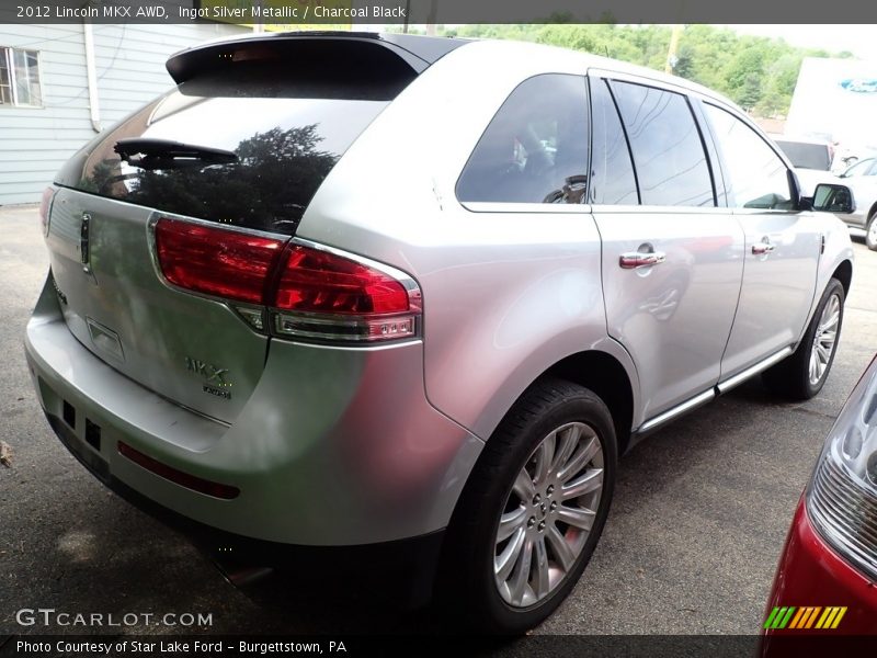 Ingot Silver Metallic / Charcoal Black 2012 Lincoln MKX AWD