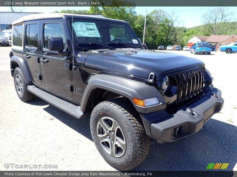 Black / Black 2020 Jeep Wrangler Unlimited Sport 4x4