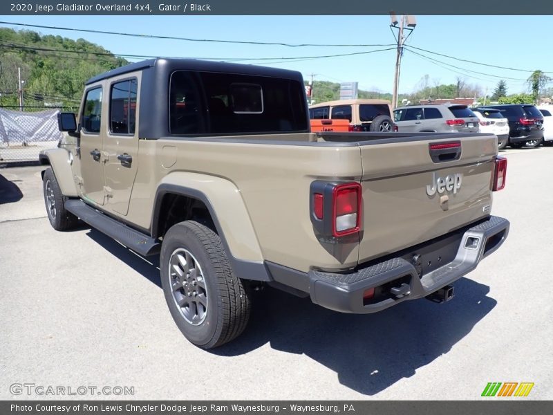 Gator / Black 2020 Jeep Gladiator Overland 4x4