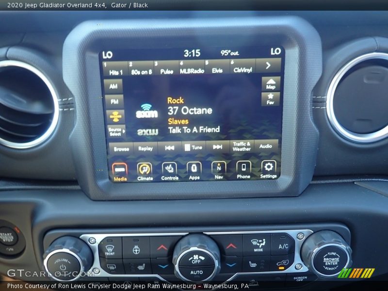 Gator / Black 2020 Jeep Gladiator Overland 4x4