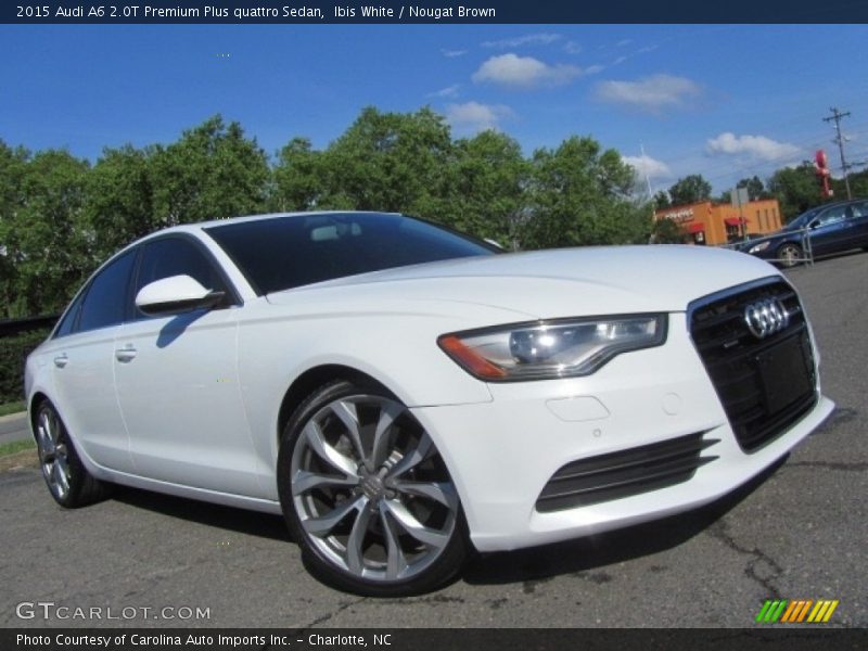 Ibis White / Nougat Brown 2015 Audi A6 2.0T Premium Plus quattro Sedan