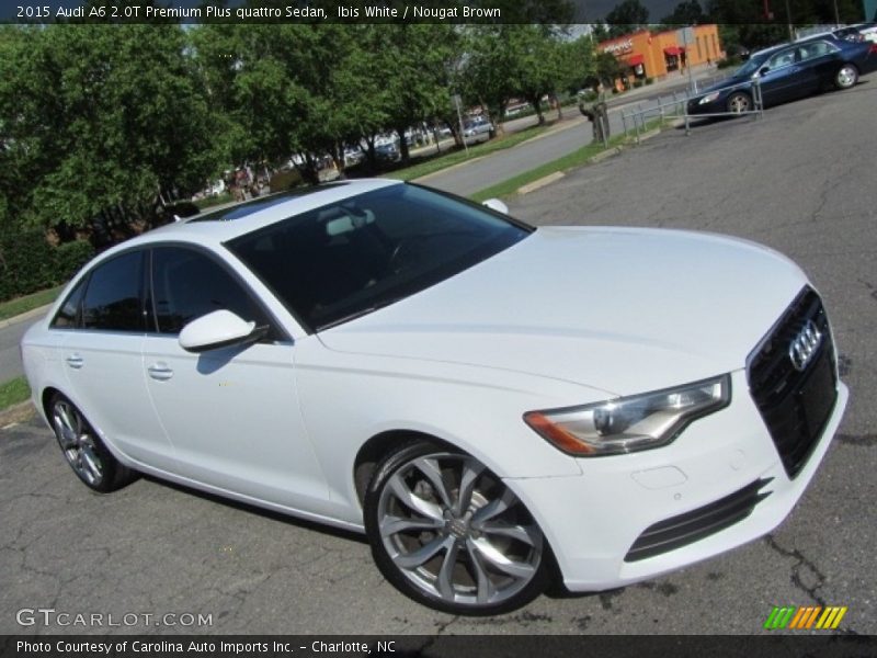 Ibis White / Nougat Brown 2015 Audi A6 2.0T Premium Plus quattro Sedan