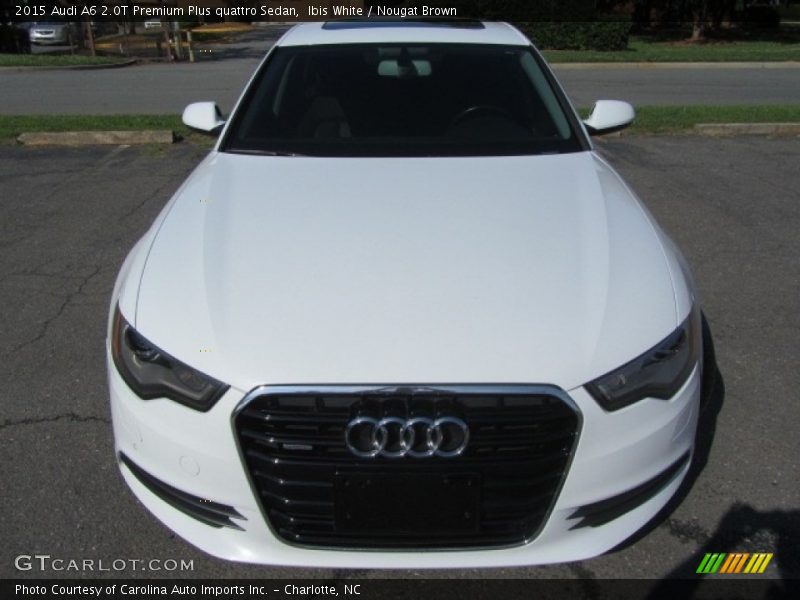 Ibis White / Nougat Brown 2015 Audi A6 2.0T Premium Plus quattro Sedan