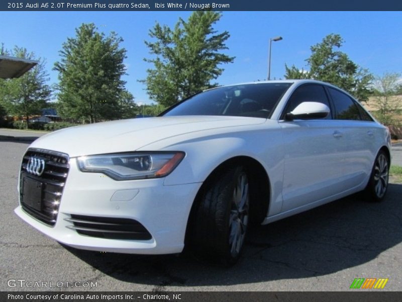 Ibis White / Nougat Brown 2015 Audi A6 2.0T Premium Plus quattro Sedan
