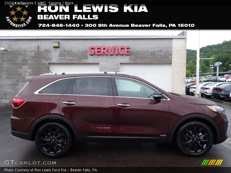 Sangria / Black 2020 Kia Sorento S AWD