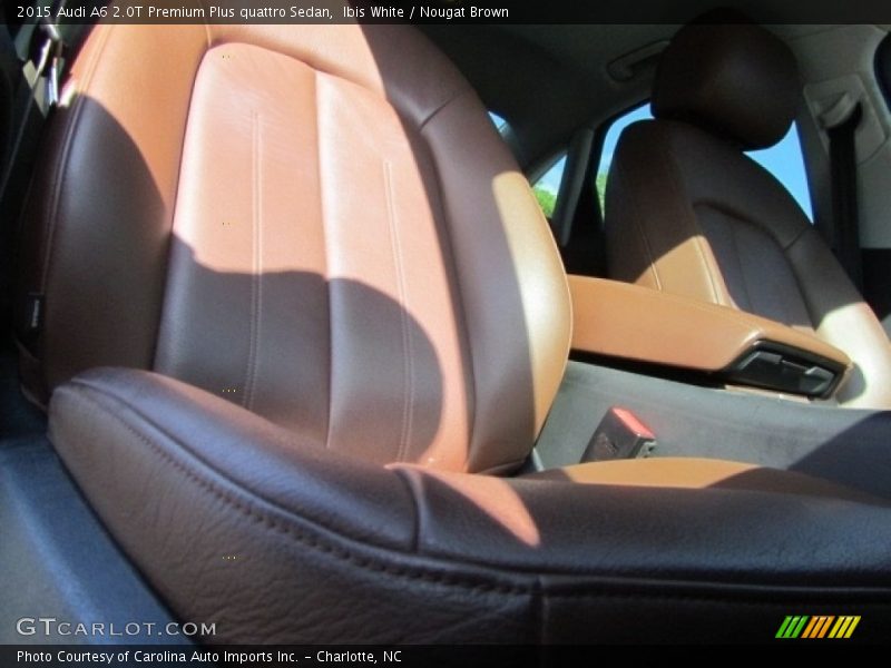 Ibis White / Nougat Brown 2015 Audi A6 2.0T Premium Plus quattro Sedan