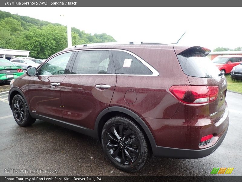 Sangria / Black 2020 Kia Sorento S AWD