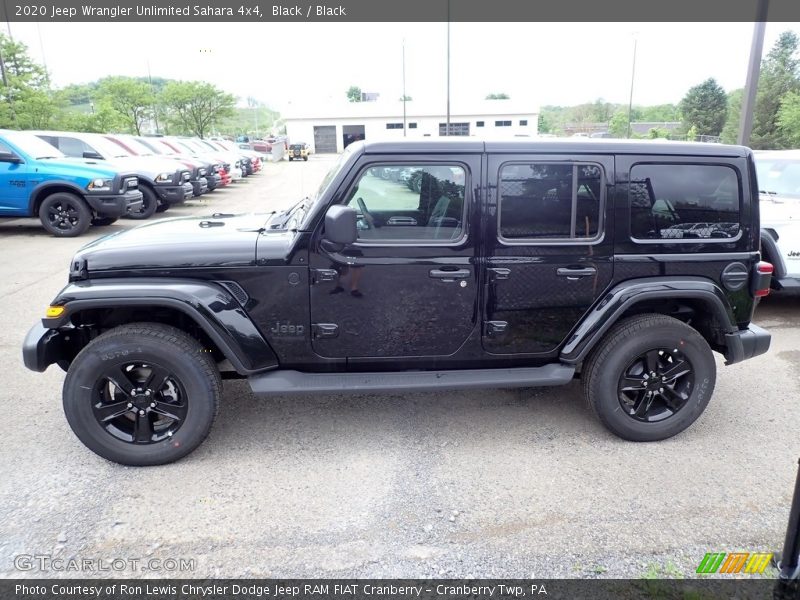 Black / Black 2020 Jeep Wrangler Unlimited Sahara 4x4