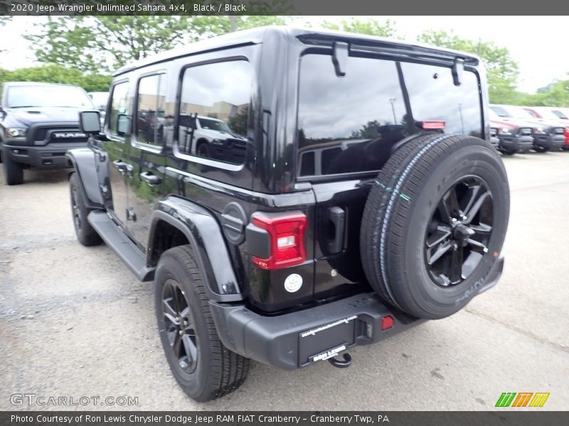 Black / Black 2020 Jeep Wrangler Unlimited Sahara 4x4