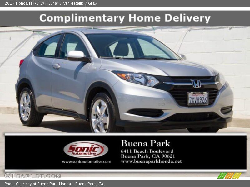 Lunar Silver Metallic / Gray 2017 Honda HR-V LX