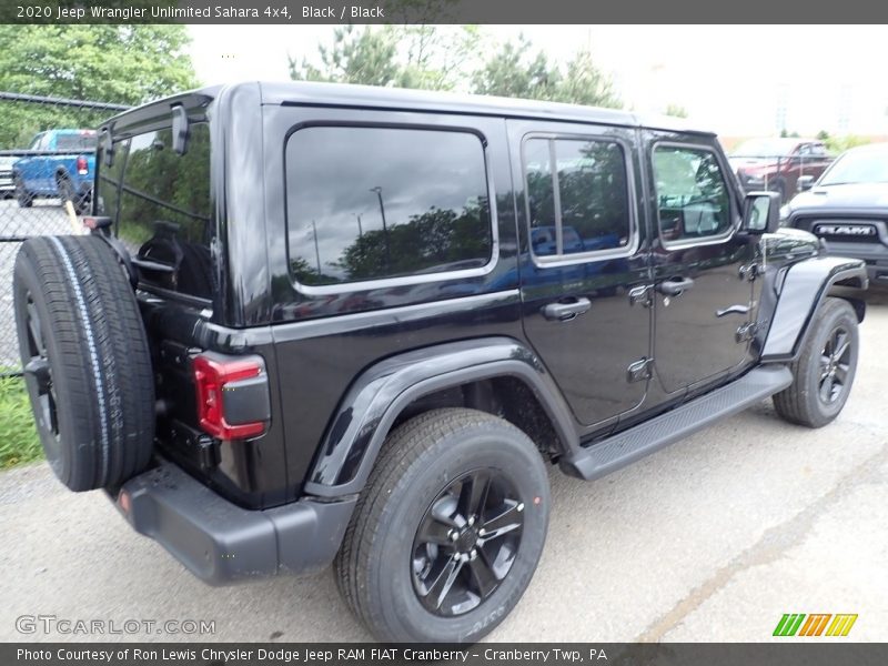Black / Black 2020 Jeep Wrangler Unlimited Sahara 4x4
