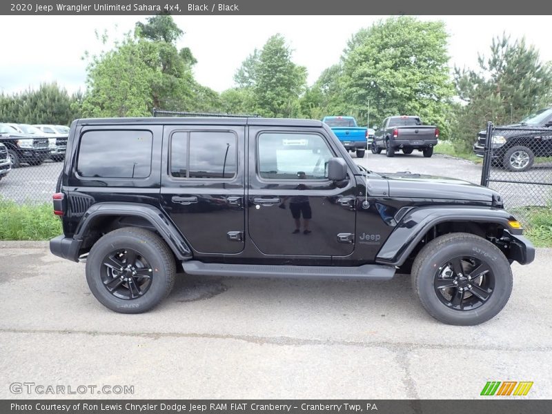 Black / Black 2020 Jeep Wrangler Unlimited Sahara 4x4