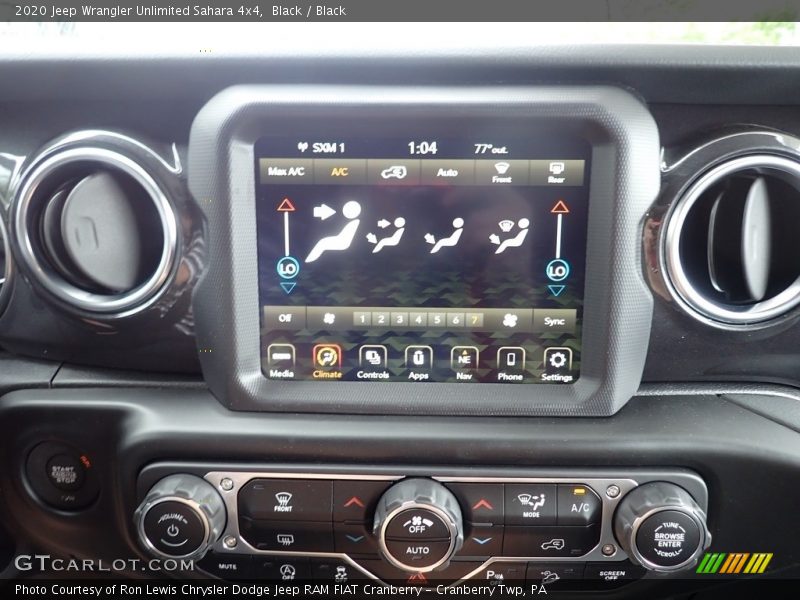 Black / Black 2020 Jeep Wrangler Unlimited Sahara 4x4