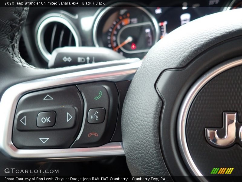 Black / Black 2020 Jeep Wrangler Unlimited Sahara 4x4