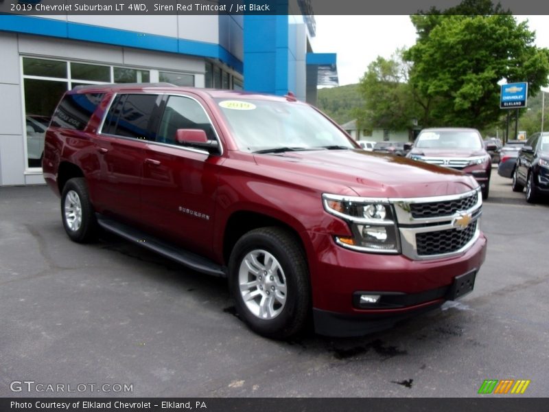 Siren Red Tintcoat / Jet Black 2019 Chevrolet Suburban LT 4WD