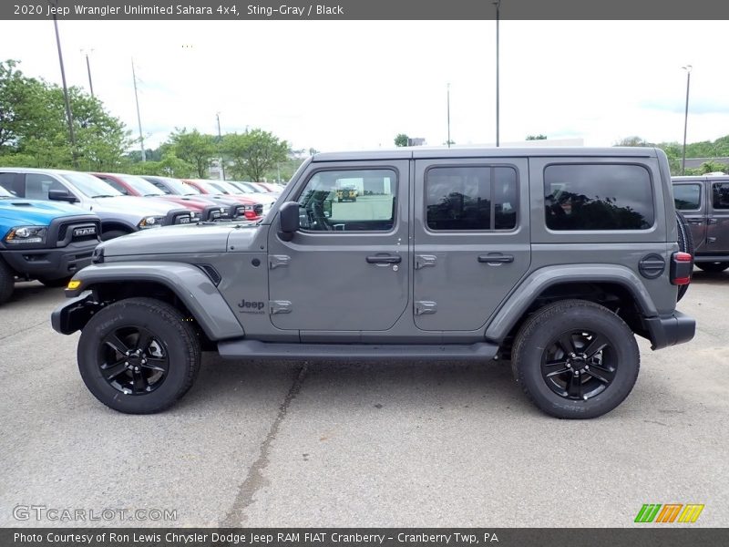 Sting-Gray / Black 2020 Jeep Wrangler Unlimited Sahara 4x4