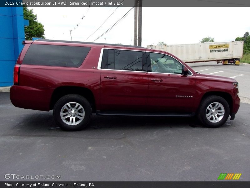 Siren Red Tintcoat / Jet Black 2019 Chevrolet Suburban LT 4WD