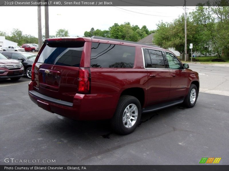 Siren Red Tintcoat / Jet Black 2019 Chevrolet Suburban LT 4WD