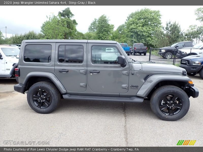 Sting-Gray / Black 2020 Jeep Wrangler Unlimited Sahara 4x4