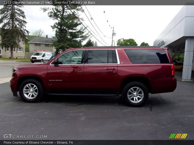 Siren Red Tintcoat / Jet Black 2019 Chevrolet Suburban LT 4WD