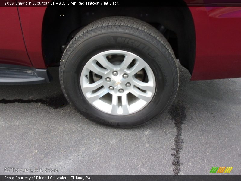 Siren Red Tintcoat / Jet Black 2019 Chevrolet Suburban LT 4WD