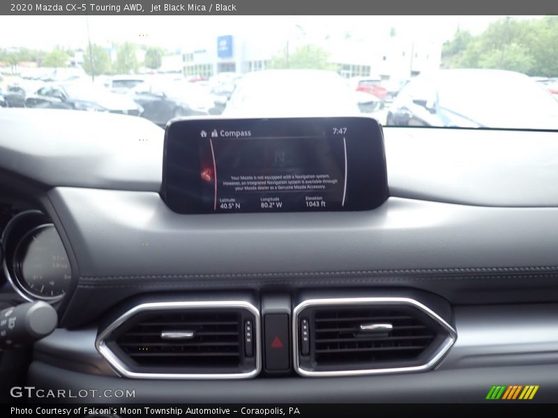Jet Black Mica / Black 2020 Mazda CX-5 Touring AWD