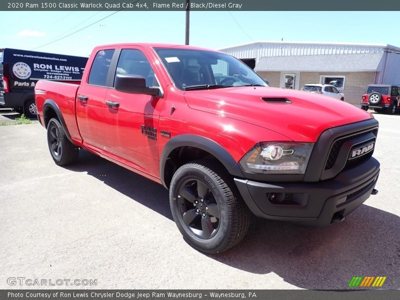 Flame Red / Black/Diesel Gray 2020 Ram 1500 Classic Warlock Quad Cab 4x4