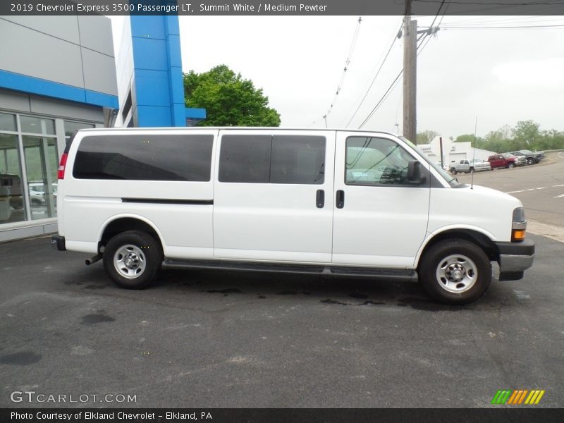 Summit White / Medium Pewter 2019 Chevrolet Express 3500 Passenger LT
