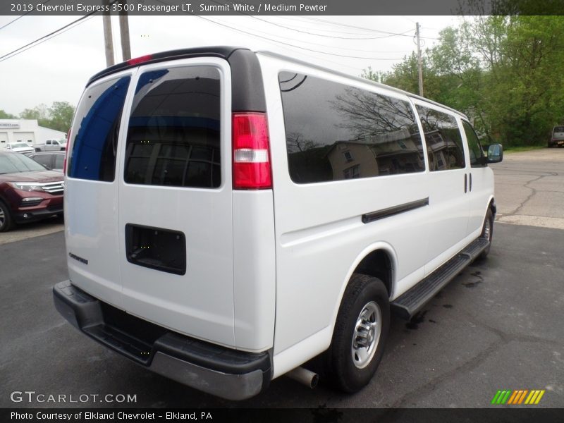 Summit White / Medium Pewter 2019 Chevrolet Express 3500 Passenger LT