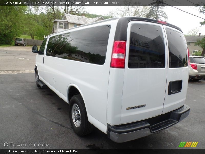 Summit White / Medium Pewter 2019 Chevrolet Express 3500 Passenger LT