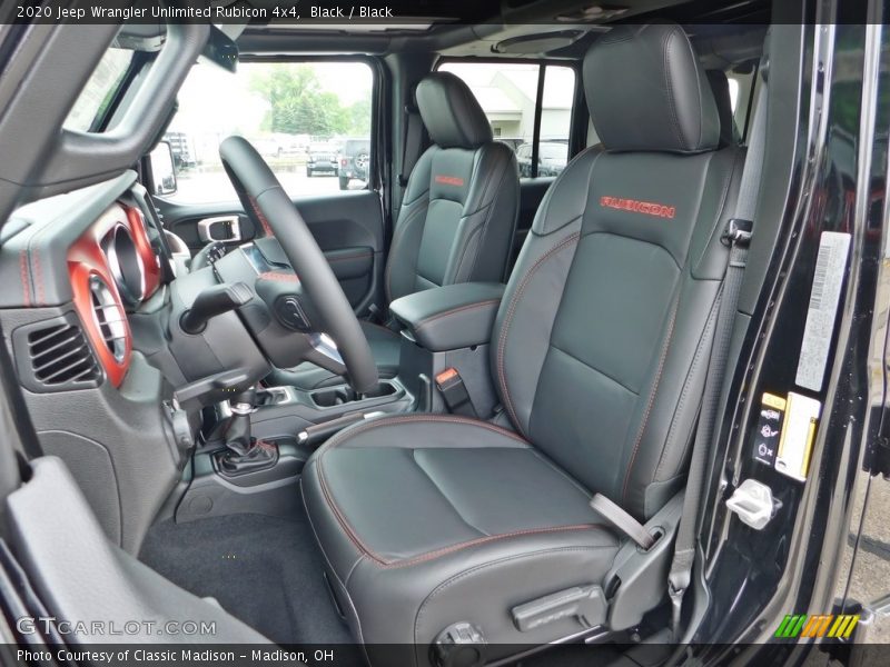  2020 Wrangler Unlimited Rubicon 4x4 Black Interior