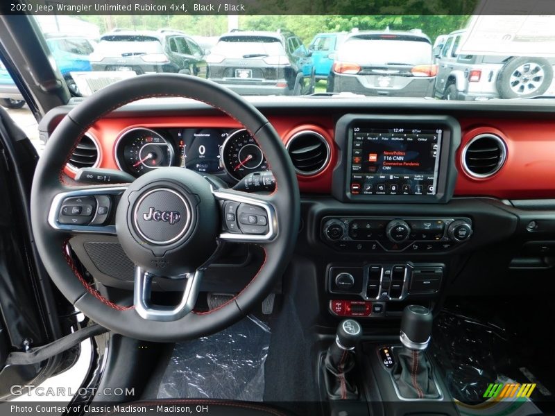 Dashboard of 2020 Wrangler Unlimited Rubicon 4x4