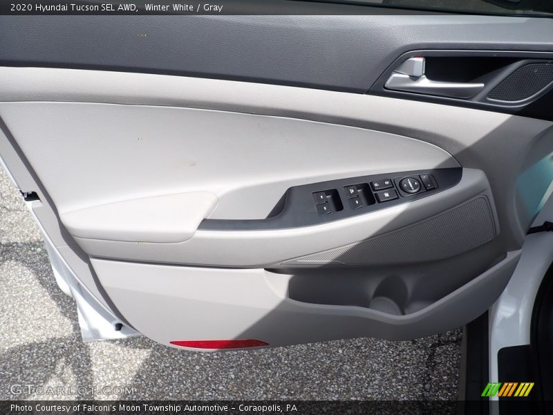 Winter White / Gray 2020 Hyundai Tucson SEL AWD