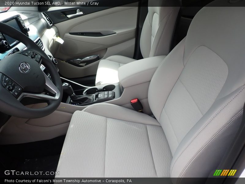Winter White / Gray 2020 Hyundai Tucson SEL AWD
