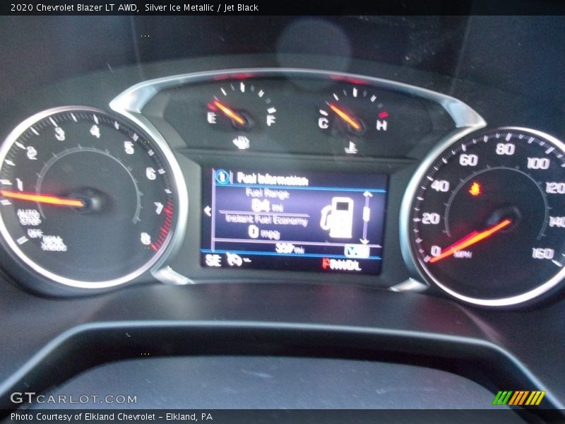 Silver Ice Metallic / Jet Black 2020 Chevrolet Blazer LT AWD