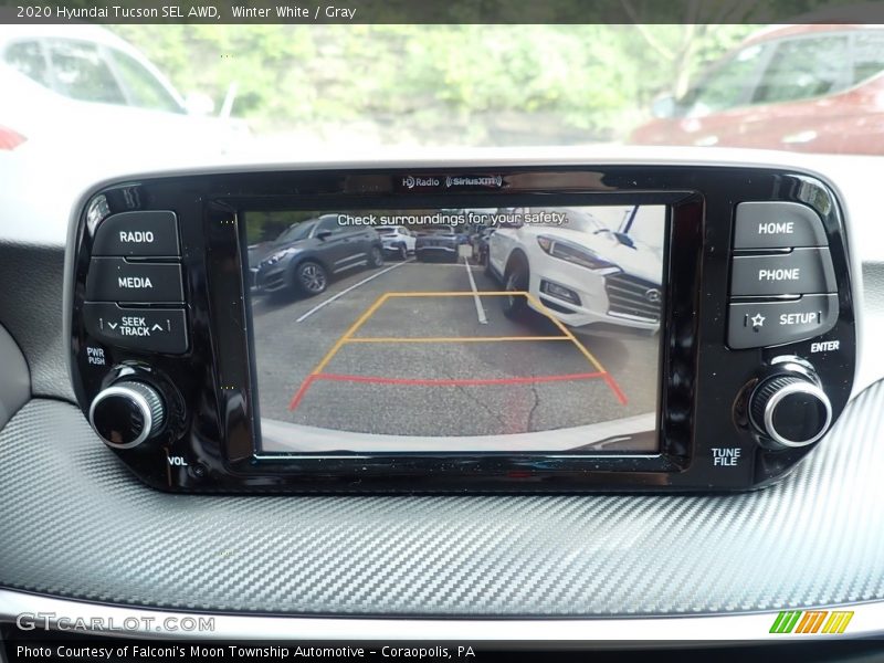Winter White / Gray 2020 Hyundai Tucson SEL AWD