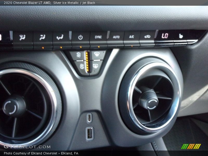 Silver Ice Metallic / Jet Black 2020 Chevrolet Blazer LT AWD